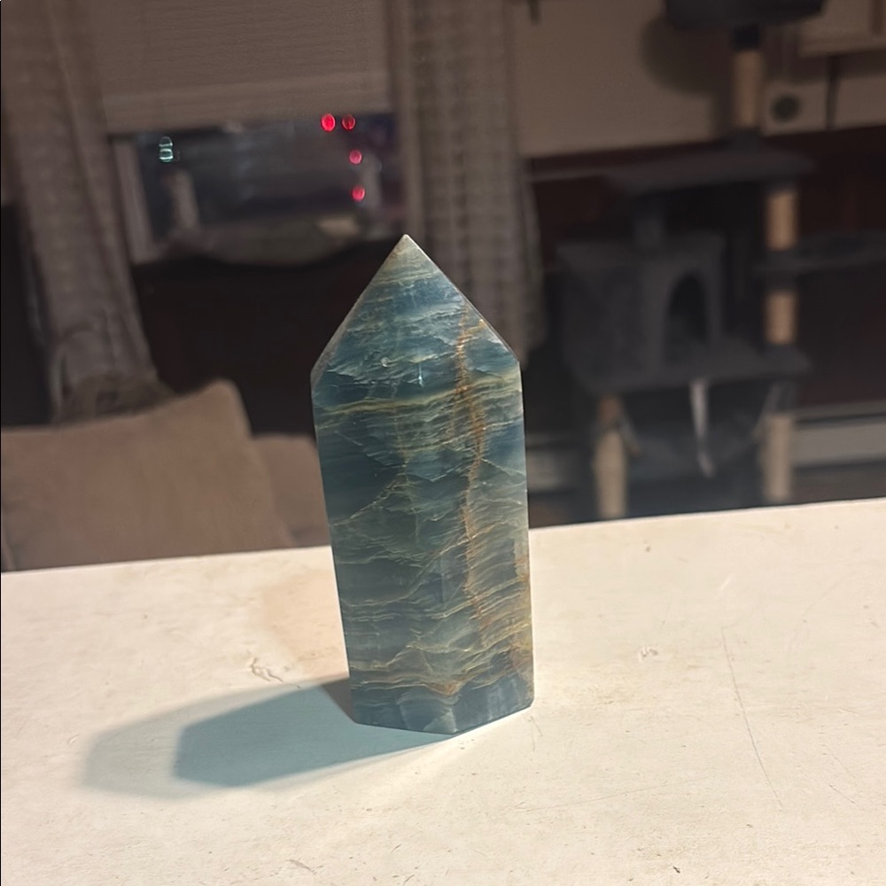 Blue onyx Crystal Tower